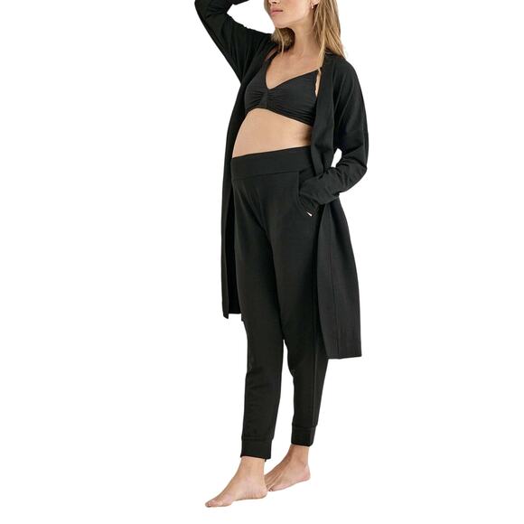 Hatch 'The Indoor Outdoor' Black Tencel Jogger Size 1 - Picture 1 of 4